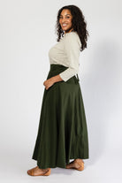 Surya Ethical Cotton Wrap Skirt - left side view