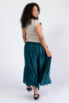 Surya Cambric Cotton Skirt for Women - rear view