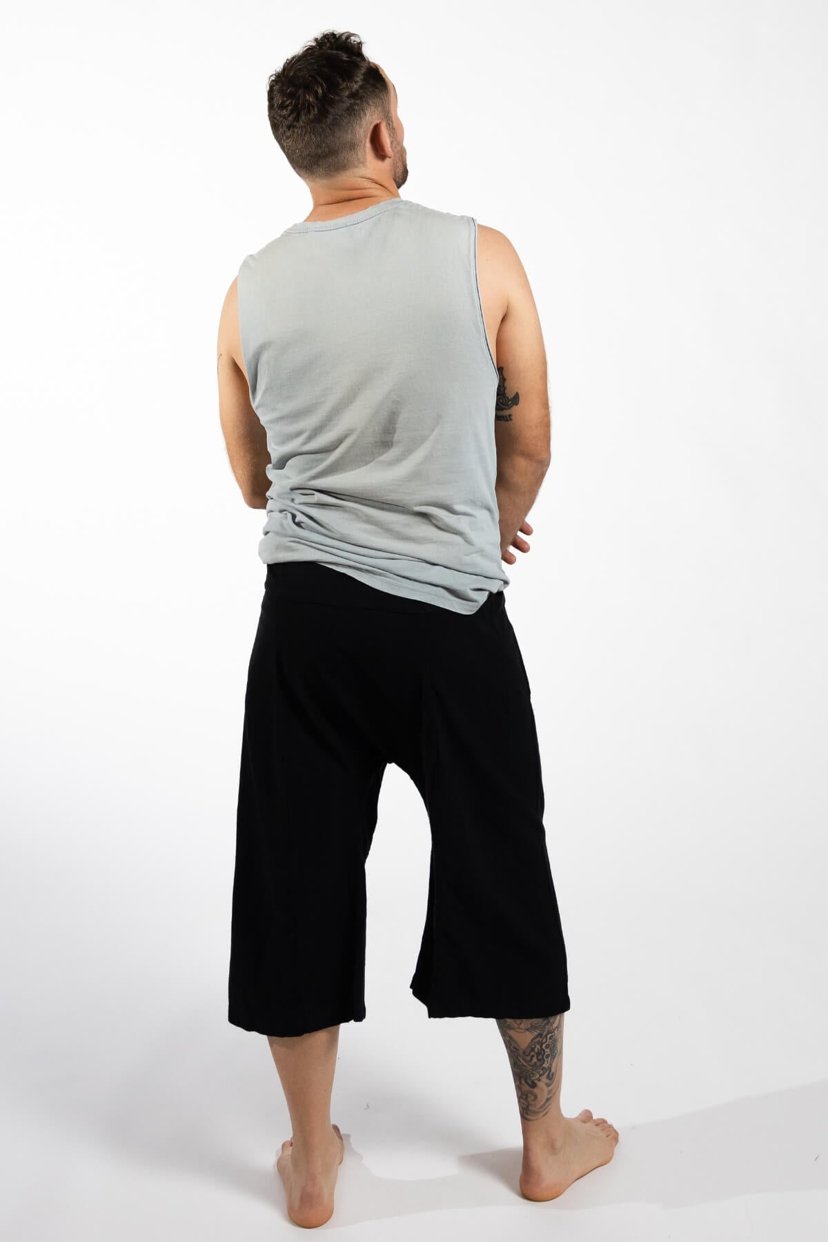 Surya Cotton Thai Fisherman Pants for Men - rear view