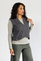 Surya Ethical Organic Jacquard Vest - right side view