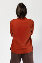 Surya Long Sleeve Cotton Top for Men - rear view