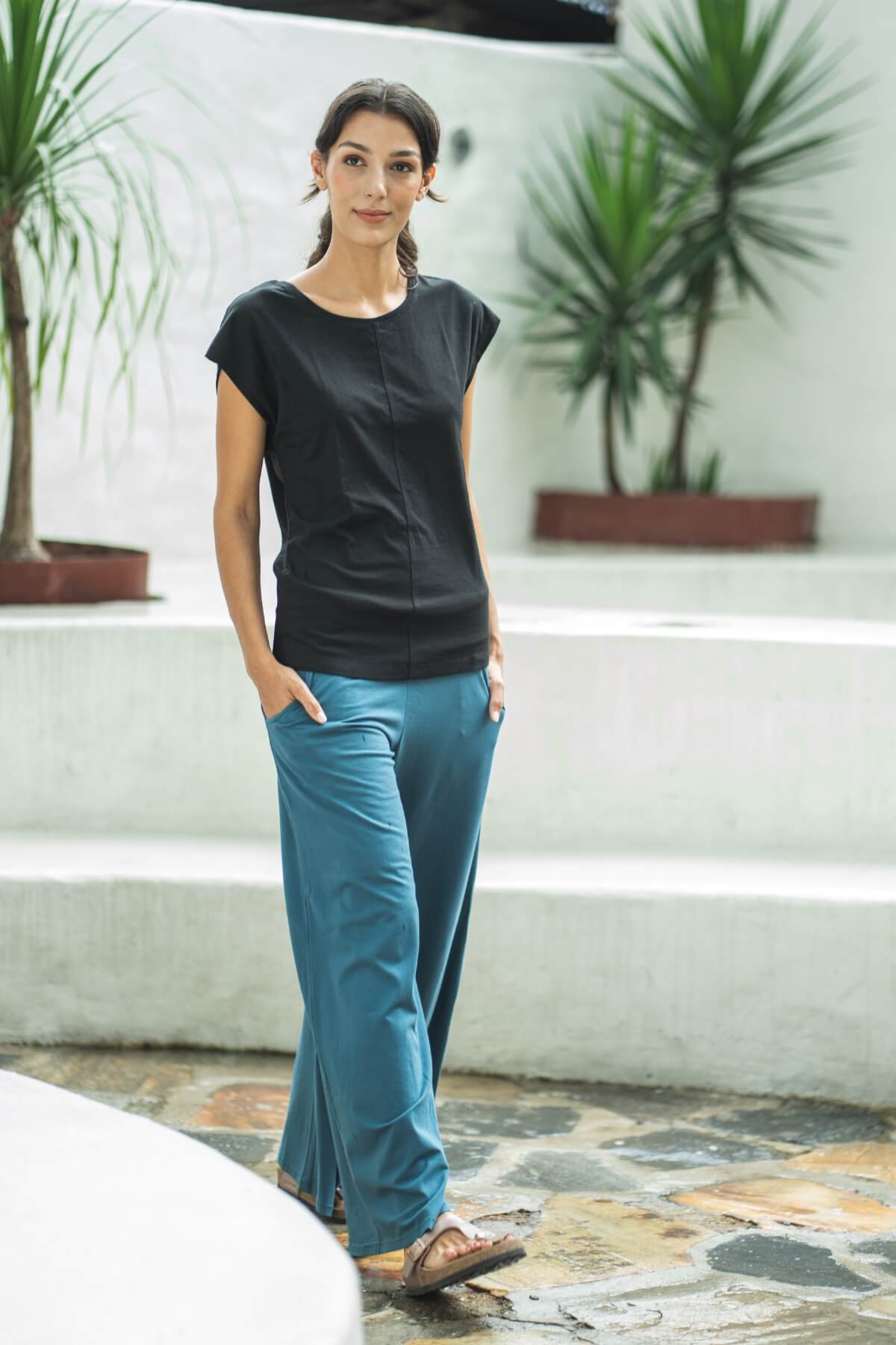 Surya Everyday Organic Cotton Tops for Women -  flattering comfortable design