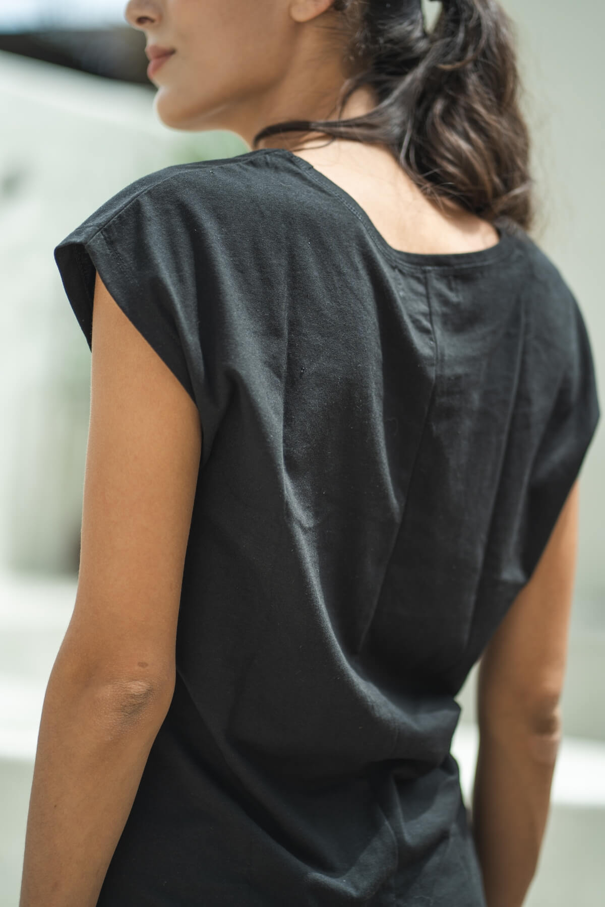 Surya Everyday Organic Cotton Tops for Women -  rear view