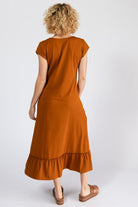 Surya Organic Cotton Noumea Midi Dress - rear view