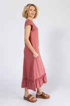 Surya Ethical Organic Cotton Midi Dress - right side view
