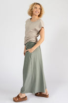 Surya Organic Cotton Palazzo Pants - left side view