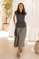 Surya Organic Cotton Palazzo Pants for Women - on location in Bali