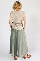 Surya Organic Cotton Palazzo Pants - rear view