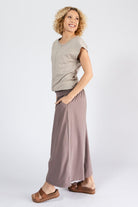 Surya Organic Cotton Palazzo Pants - left side view