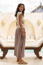 Surya Organic Cotton Palazzo Pants - flattering silhouette