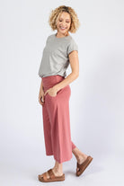 Surya Organic Cotton Cropped Freedom Pants - left side view