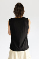 Surya Organic Singlet Tops for Men - rear view