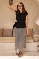 Surya Organic Cotton Madrid Skirt - on location in Bali