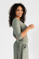 Surya Organic Wrap Top - right side view