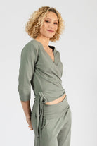 Surya Organic Wrap Top - ethically made in Nepal