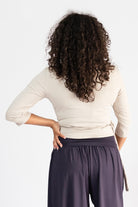 Surya Ethical Organic Wrap Top - rear view