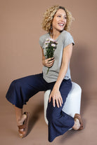 Surya Organic Cotton Cropped Pants - casual, everyday pants