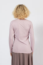 Organic cotton long sleeve tops for women - rear view