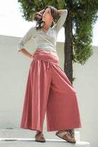 Surya Organic Cotton Palazzo Pants - on location in Kathmandu