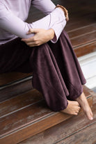 Organic Velvet Palazzo Pants - feel the lush fabric
