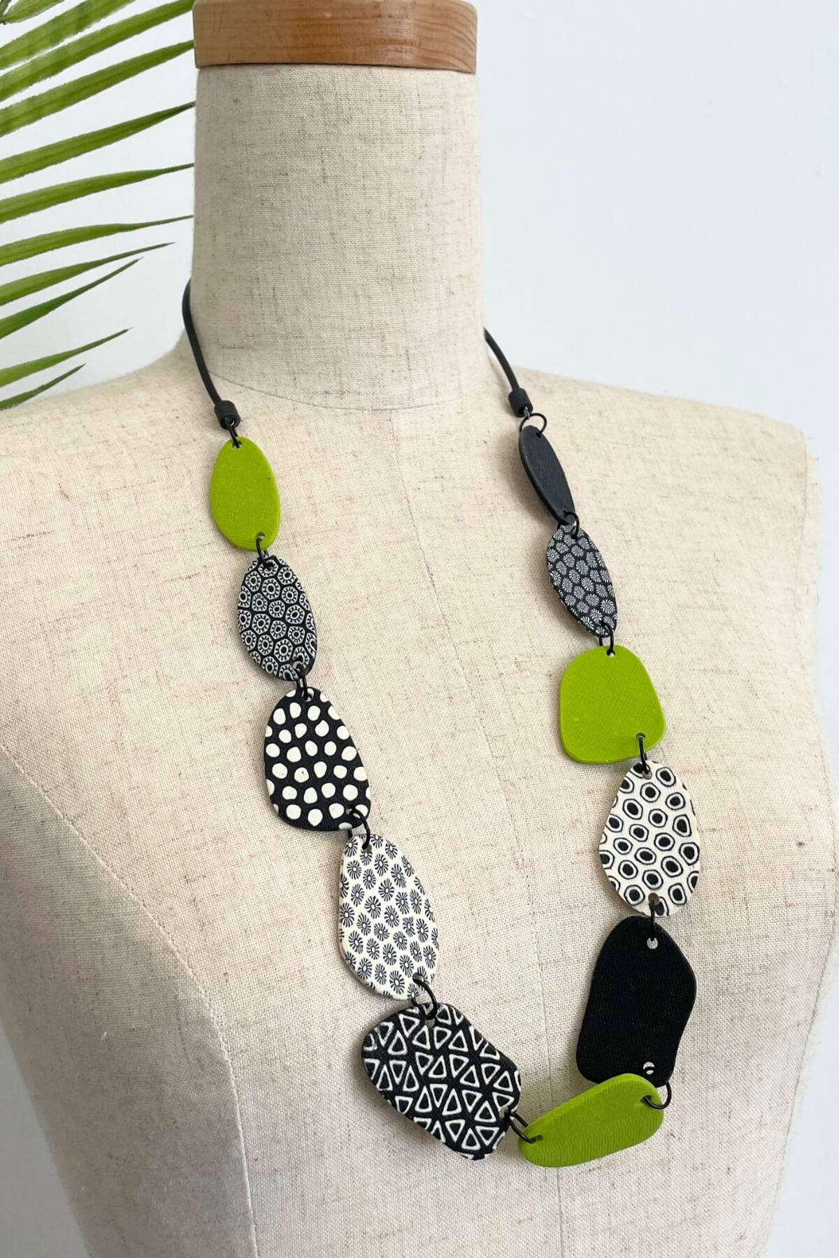 Surya Polymer Clay Disc Necklace - ethically made in Nepal