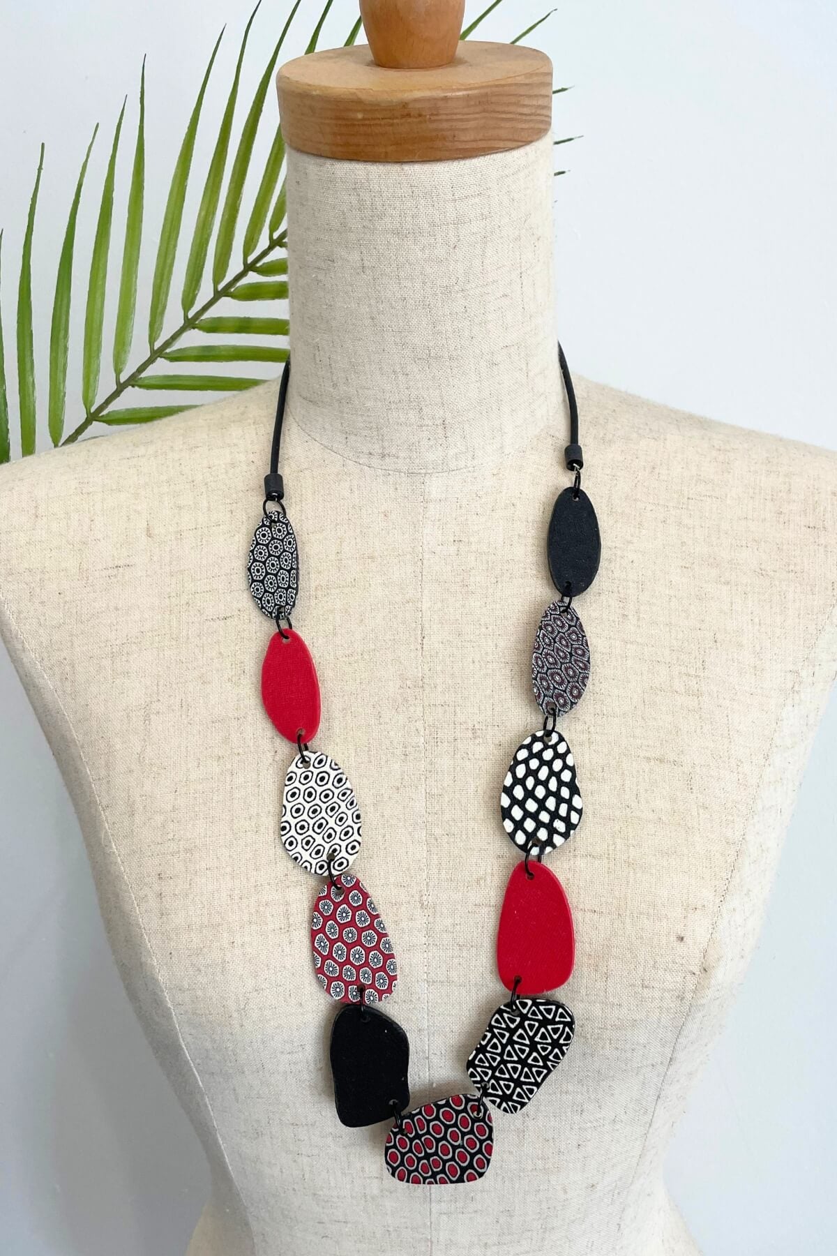 Surya Polymer Clay Disc Necklace - ethically made in Nepal