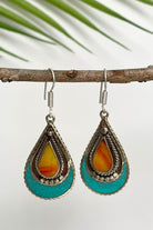 Surya Handmade Tibetan Earrings - ethically made in Nepal