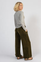 Surya Organic Velvet Palazzo Pants - right side view
