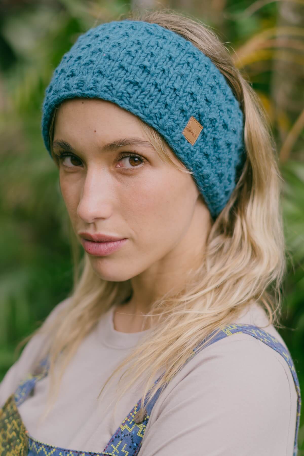 Surya Ethical Wool Headband for women made in Nepal - Turquoise