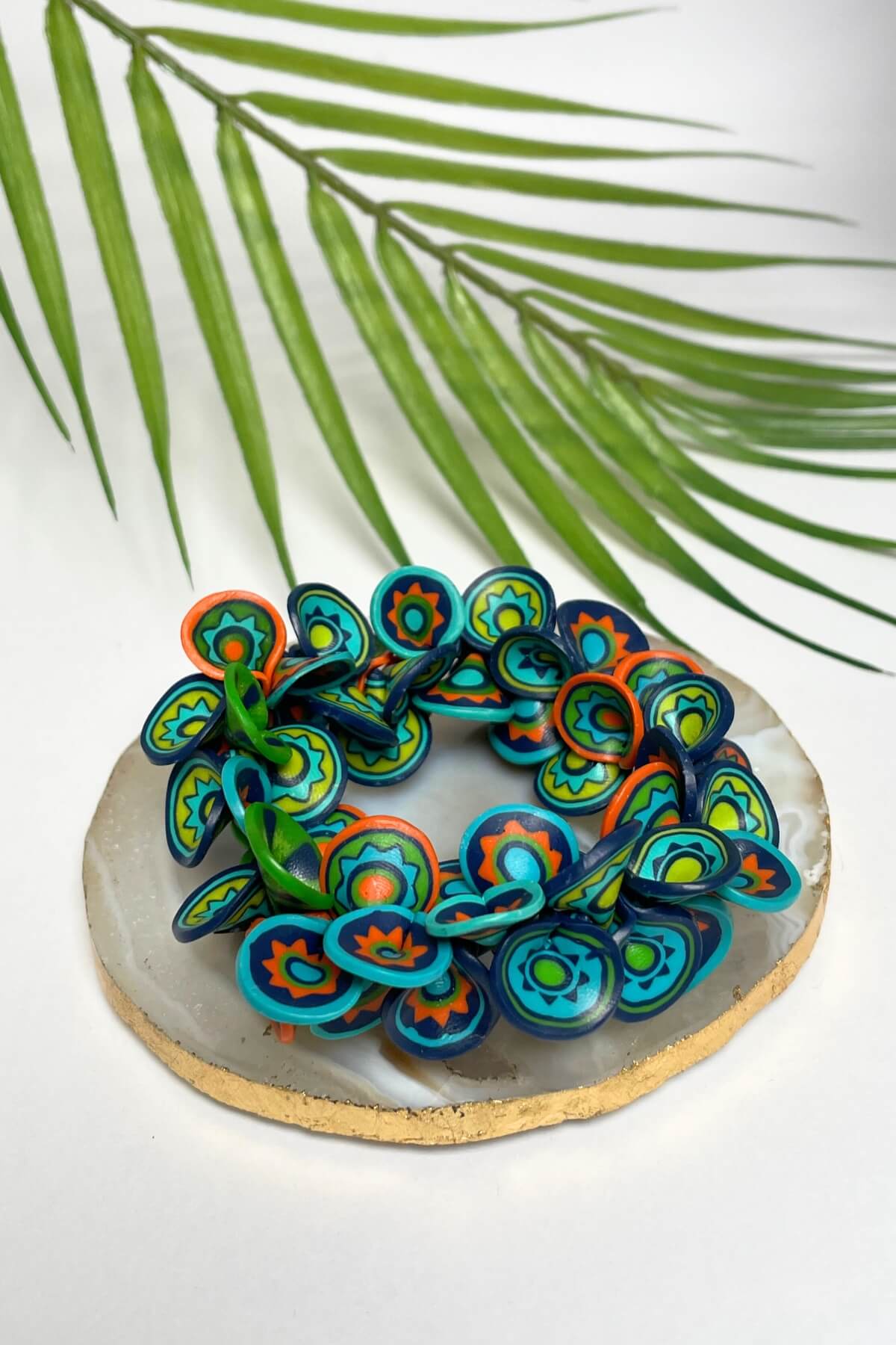 Surya Fairtrade Samunnat Polymer Clay Petal Bracelets - ethically made in Nepal