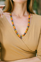 Fairtrade polymer clay Samunnat 'spice' necklace handmade in Nepal