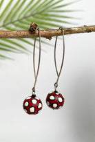 Surya Fairtrade Samunnat polymer clay mala earrings - made in Nepal