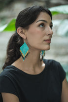 Surya Glass Bead Earrings - ethically made in Nepal
