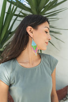 Surya Handmade Glass Bead Earrings - ethically made in Nepal