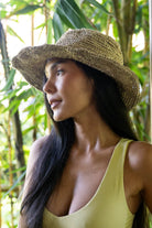Surya wide brim hemp hat for women – ethically made in Nepal