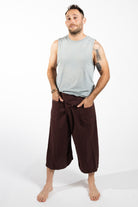 Surya Men's Cotton Fisherman Pants - chocolate brown colour