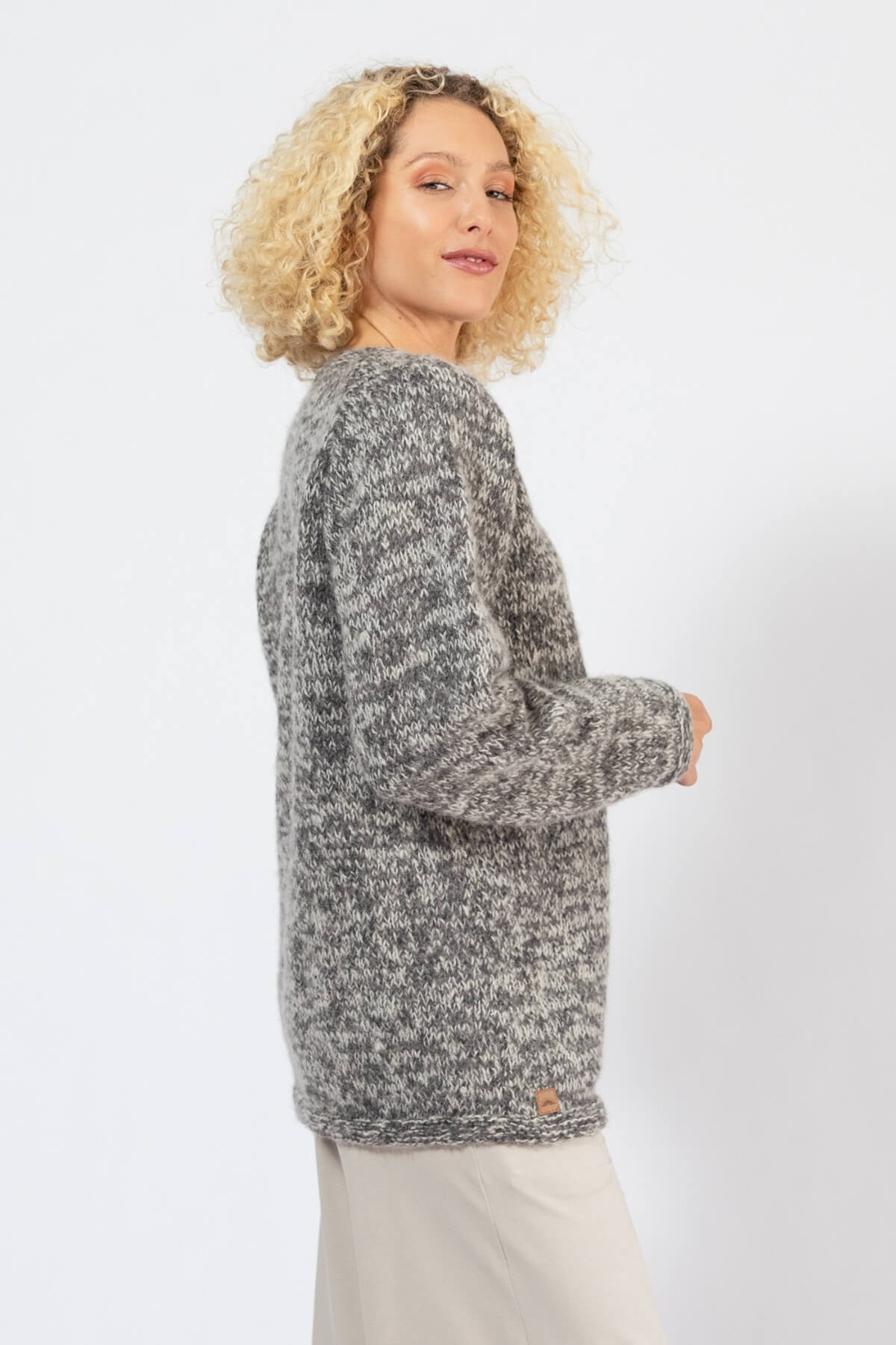 Surya Oversized Wool Jumpers for Women - right side view