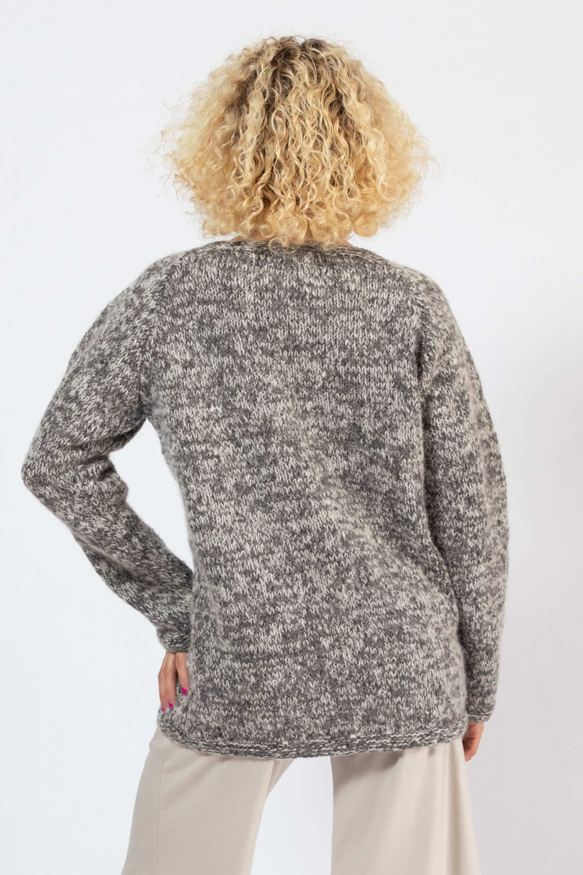 Surya Oversized Wool Jumpers for Women - rear view