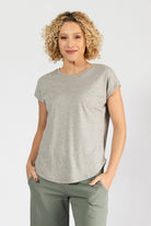 Surya Organic Cotton Basic Tee - Light Grey