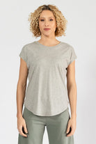 Surya Organic Cotton Basic Tee - rounded neckline