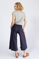 Surya Organic Cotton Cropped Pants - rear view