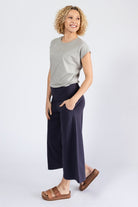 Surya Organic Cotton Cropped Pants - left side view