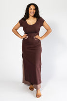 Surya Organic Cotton Dress made in Nepal - Sangria