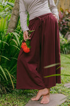 Organic Cotton Palazzo Pants for Women - on location in Bali