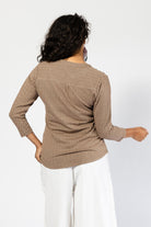 Surya Organic Cotton Jacquard Tops for Women - rear view