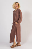 Organic Cotton Long Sleeve Kaftan - with two hip pockets
