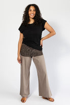 Surya Organic Cotton Mantra Pants - turn down waistband pants