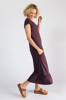 Surya Organic Cotton Midi Dress for Women - right side view
