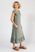 Surya Ethical Organic Cotton Midi Dresses - right side view