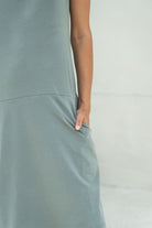 Surya Ethical Organic Cotton Midi Dresses - with two hip pockets